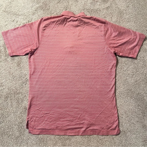 Fairway & Greene Oakmont Red and white striped golf shirt size L NWOT - Picture 5 of 7